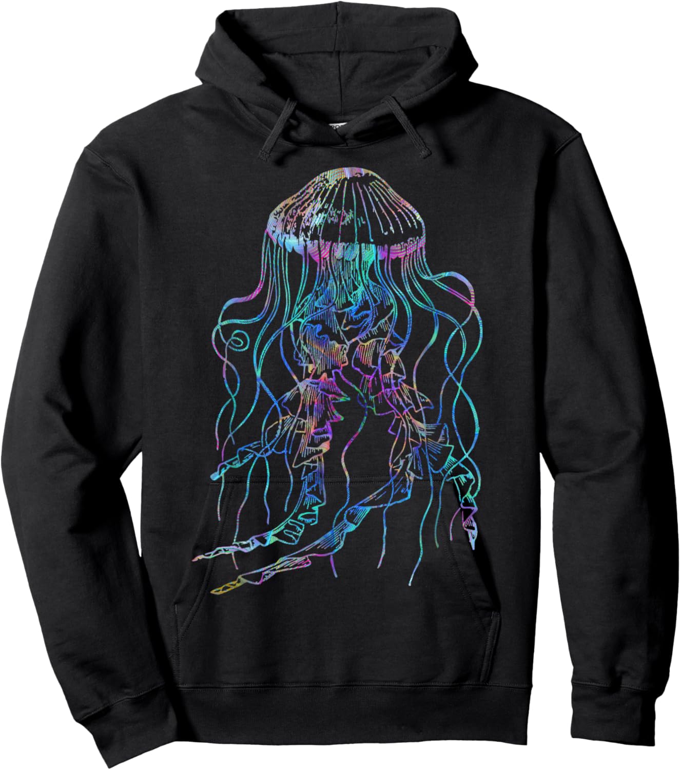 Psychedelic Trippy Jellyfish Shirt Hoodie - Hoodie | Black
