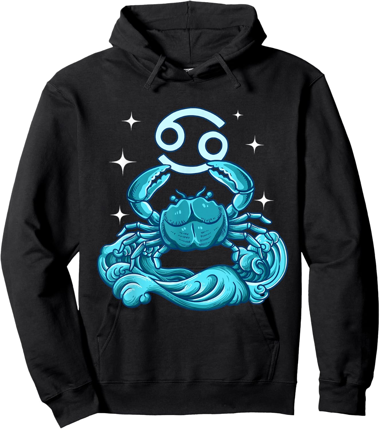 Cancer Zodiac Sign Hoodie - Hoodie | Black