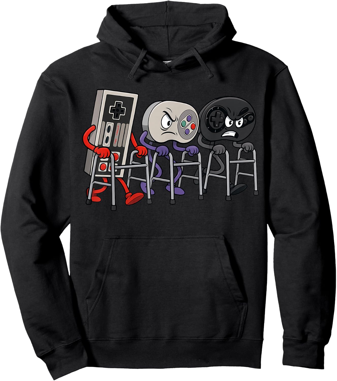 Funny Old Gamer Gaming Retro 90s 80s Jeu vidéo Old Gamer Hoodie - Hoodie | Black