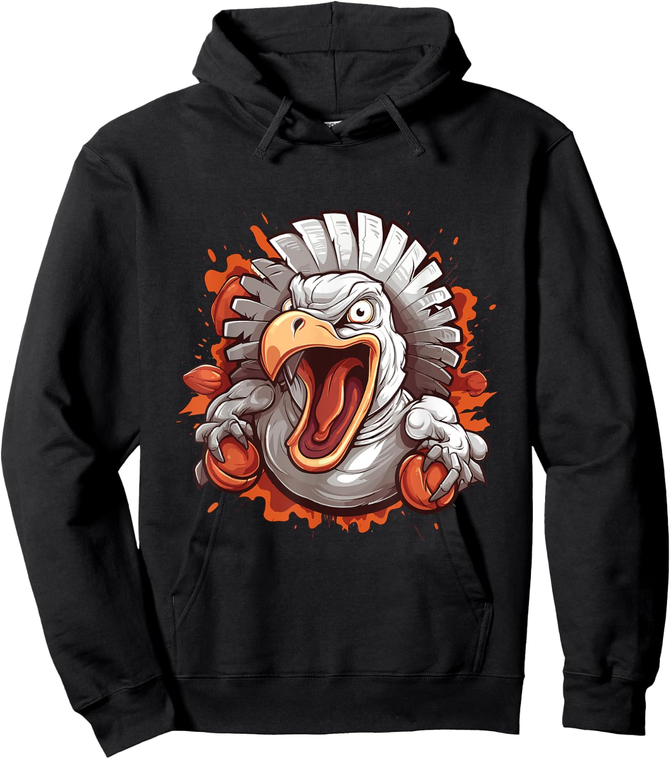 Thanksgiving Turkey Hoodie - Hoodie | Black