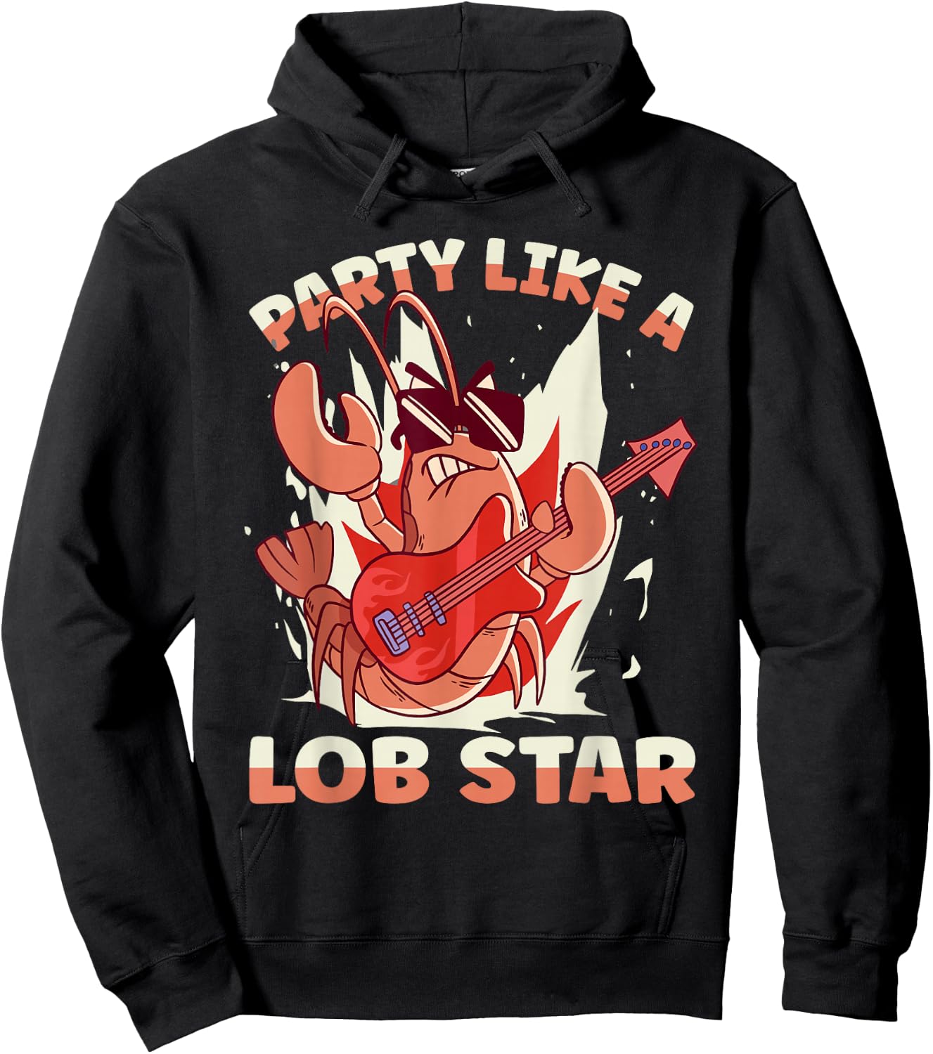 Party Like A Lob Star Lobster Hoodie - Hoodie | Black