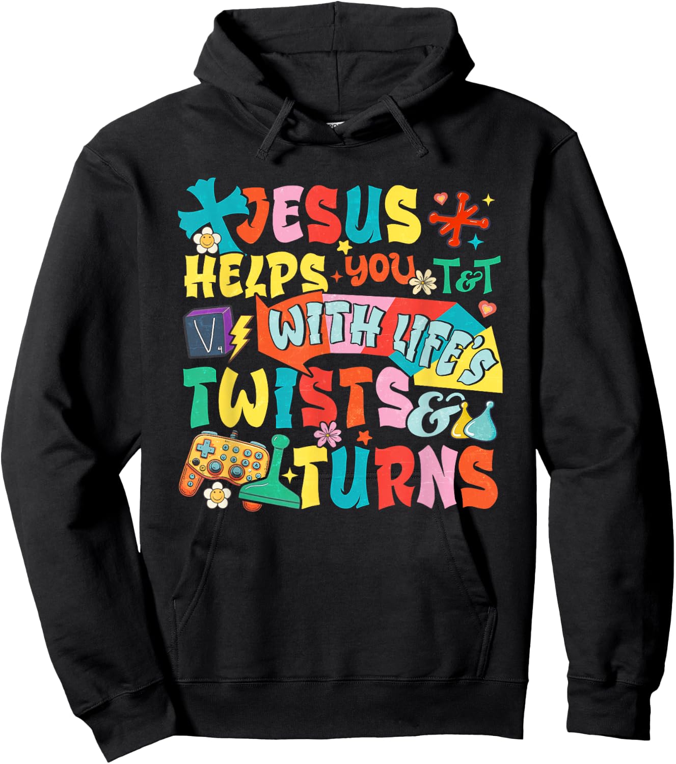 VBS Twist And Turn Following Jesus Changes The Game Hoodie - Hoodie | Black