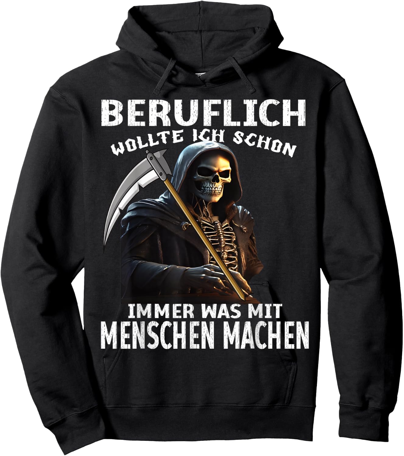Beruflich Wollte Ich Schon immer Was Mit Menschen Machen , black Hoodie - Hoodie | Black