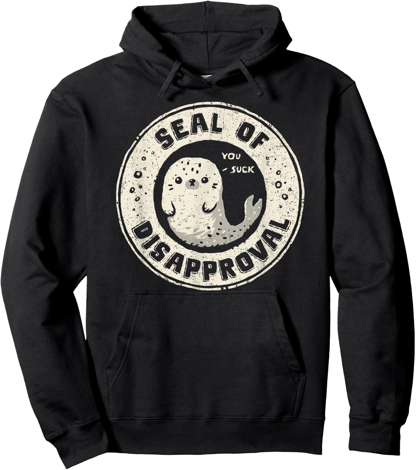 Seal of Disapproval Hoodie - Hoodie | Black