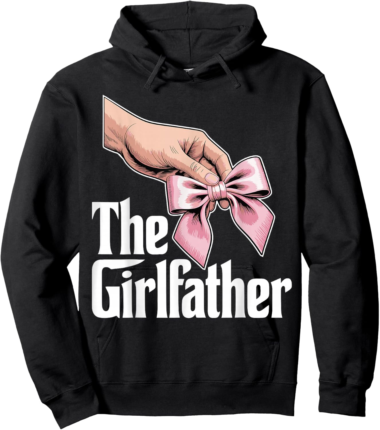 The Girlfather, Girl Dad Daddy's Little Girl, Father's Day Hoodie - Hoodie | Black