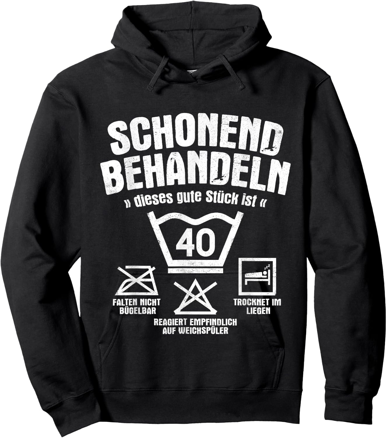 Dieses Gute Stück Ist 40 Schonend Behandeln 40. Geburtstag Hoodie - Hoodie | Black