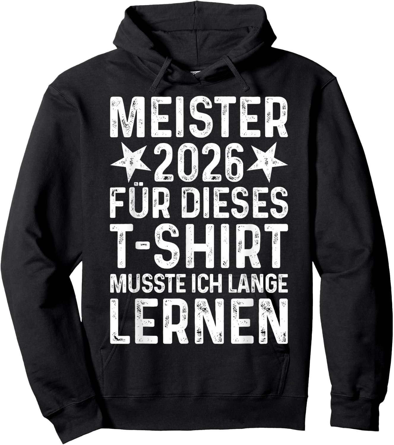 Meister 2026 Abschluss Meisterprüfung bestanden Meisterbrief Hoodie - Hoodie | Black