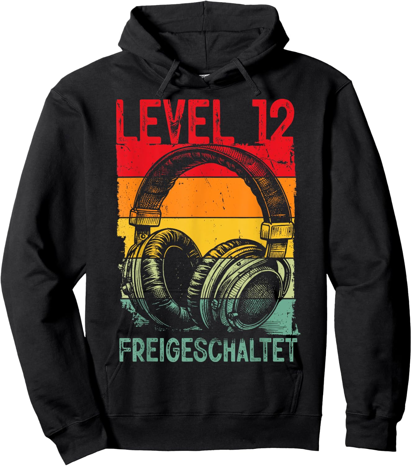 12th Birthday Boys Video Gamer Level 12 Unlocked Boys , black Hoodie - Hoodie | Black