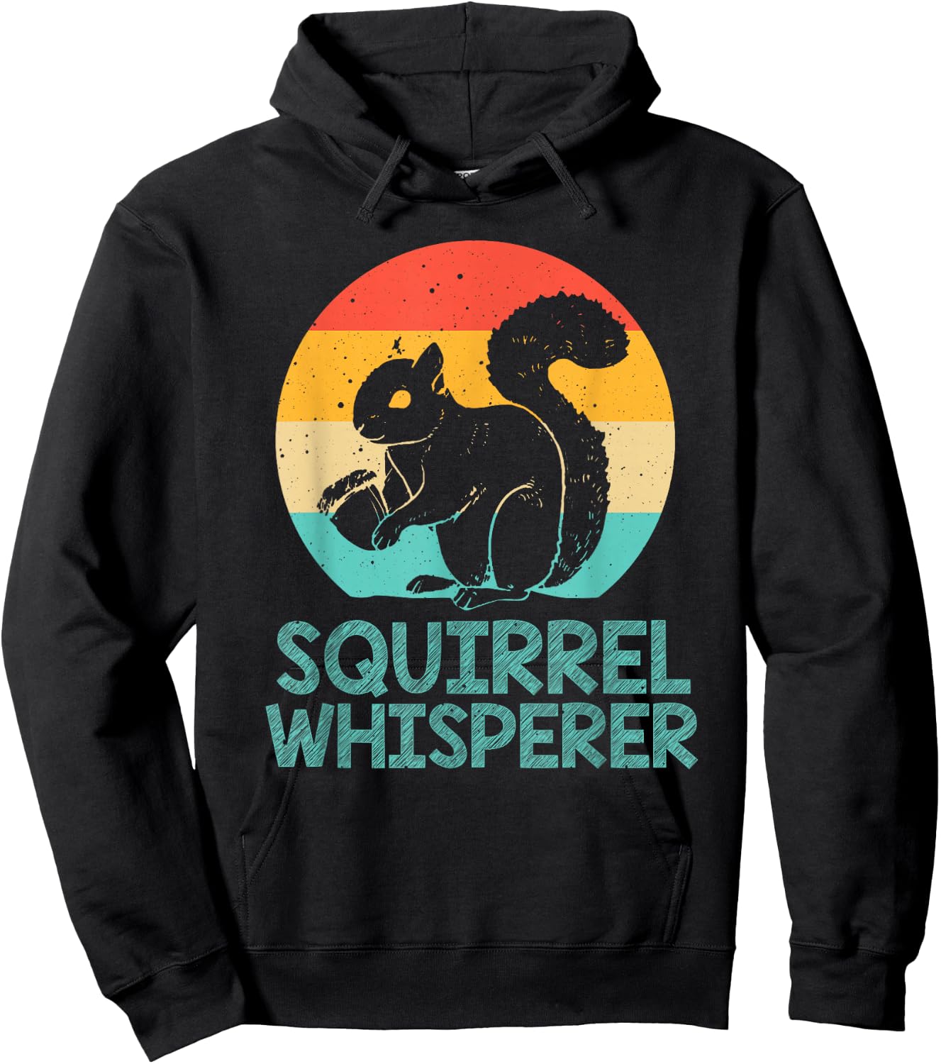 Funny Squirrel Whisperer Art Men Women Kids Squirrel Lover Hoodie - Hoodie | Black