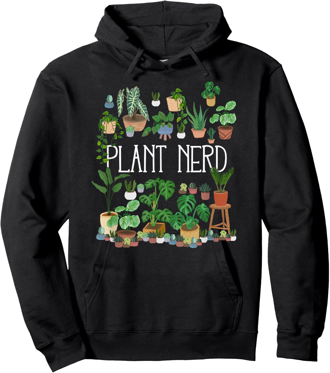 Plant Nerd Hoodie - Hoodie | Black