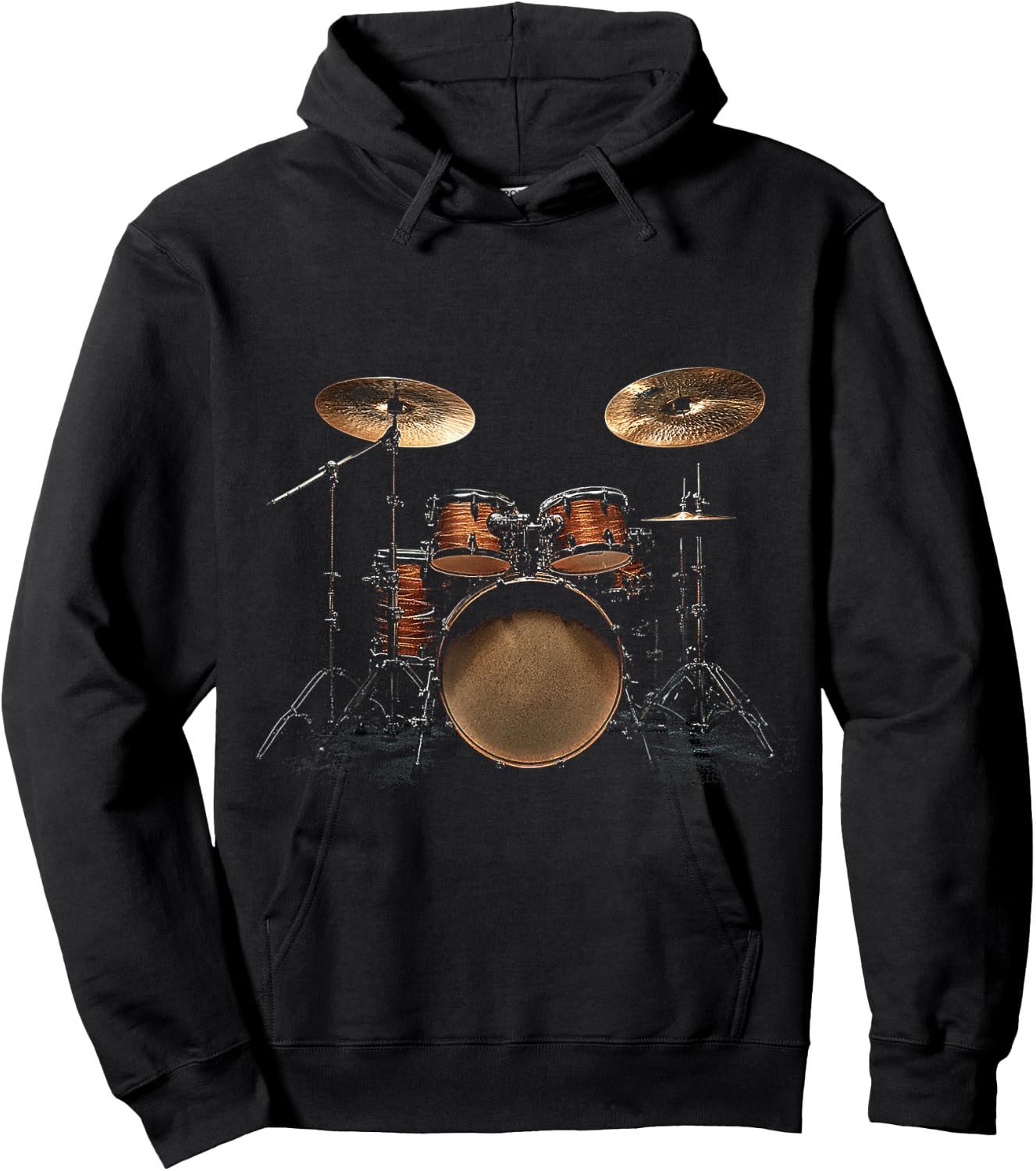 Drum Musical Instrument Graphic Art Drum , Black, S Hoodie - Hoodie | Black