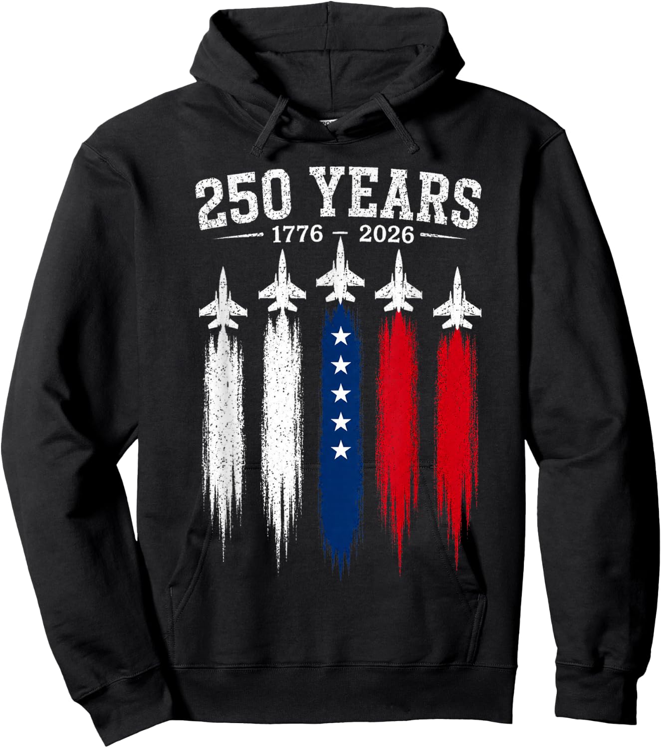 250 Years 250th Anniversary USA 4th of July Patriotic Hoodie - Hoodie | Black