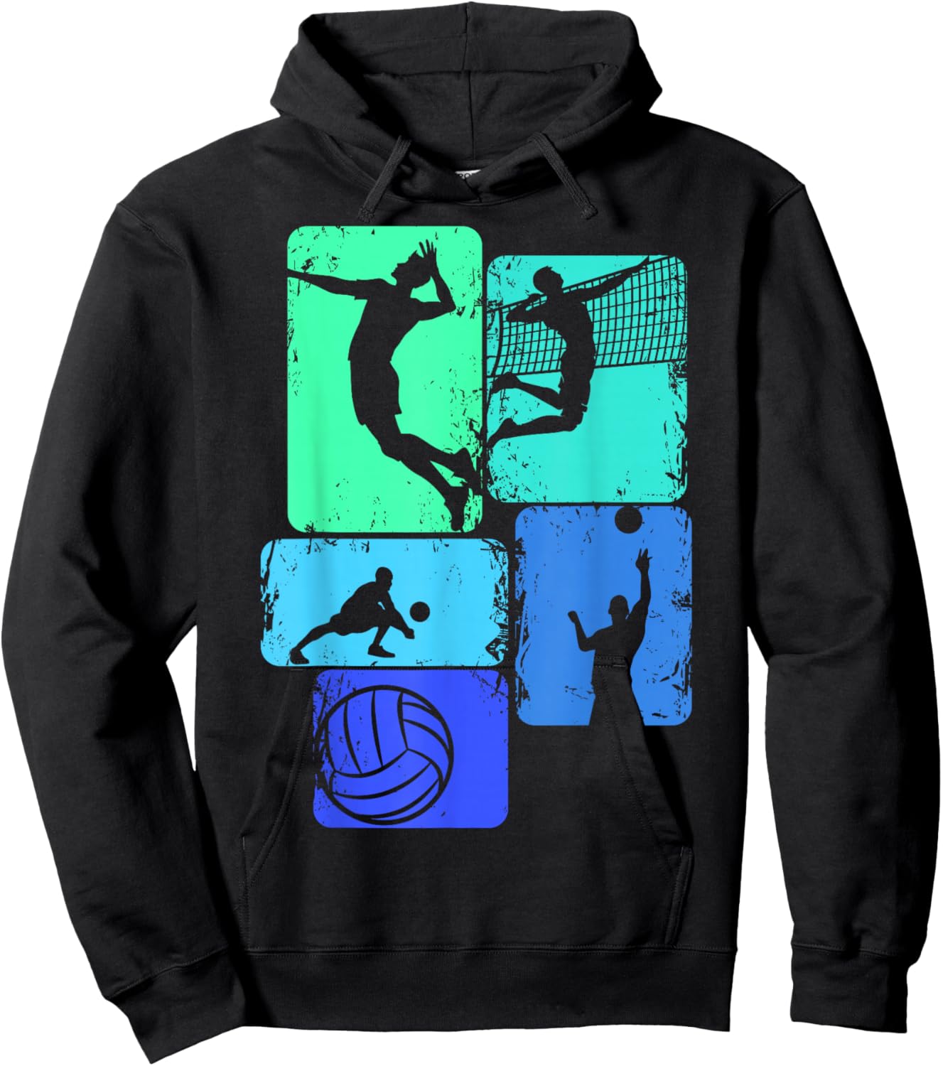 Volleyballer Volleyball Children's Boys Men's Hoodie - Hoodie | Black