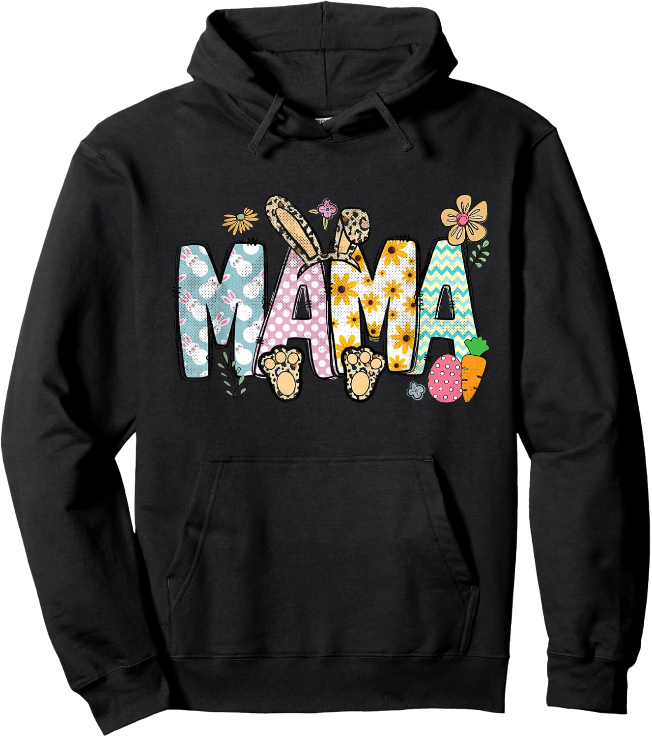 Easter Mum Funny Easter Hoodie - Hoodie | Black