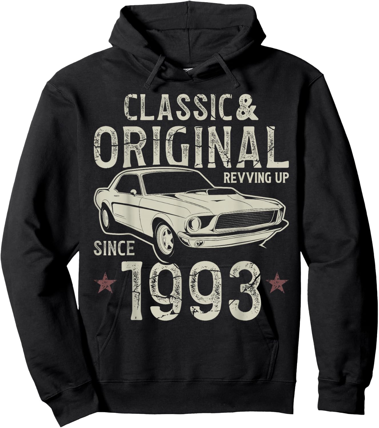 33e anniversaire 1993 Voiture classique Hoodie - Hoodie | Black