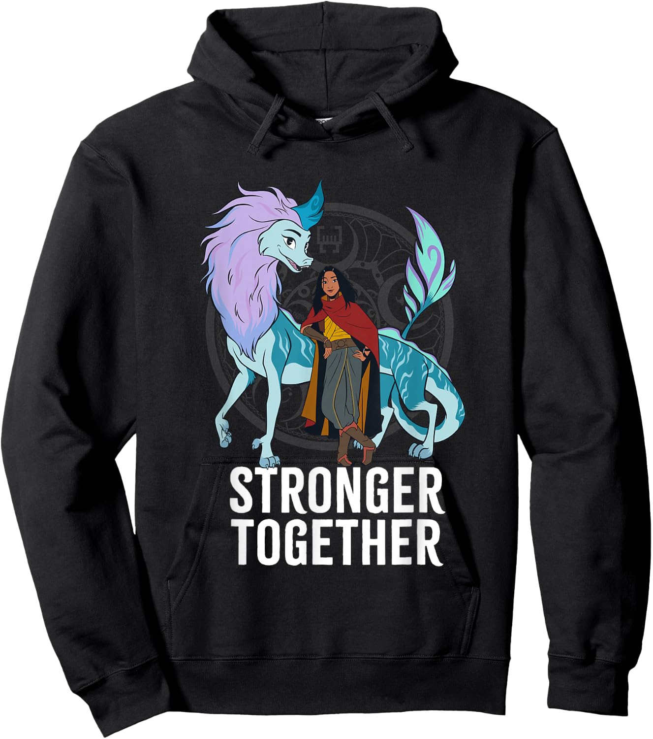 Disney Raya and the Last Dragon Warriors Stronger Together Hoodie - Hoodie | Black