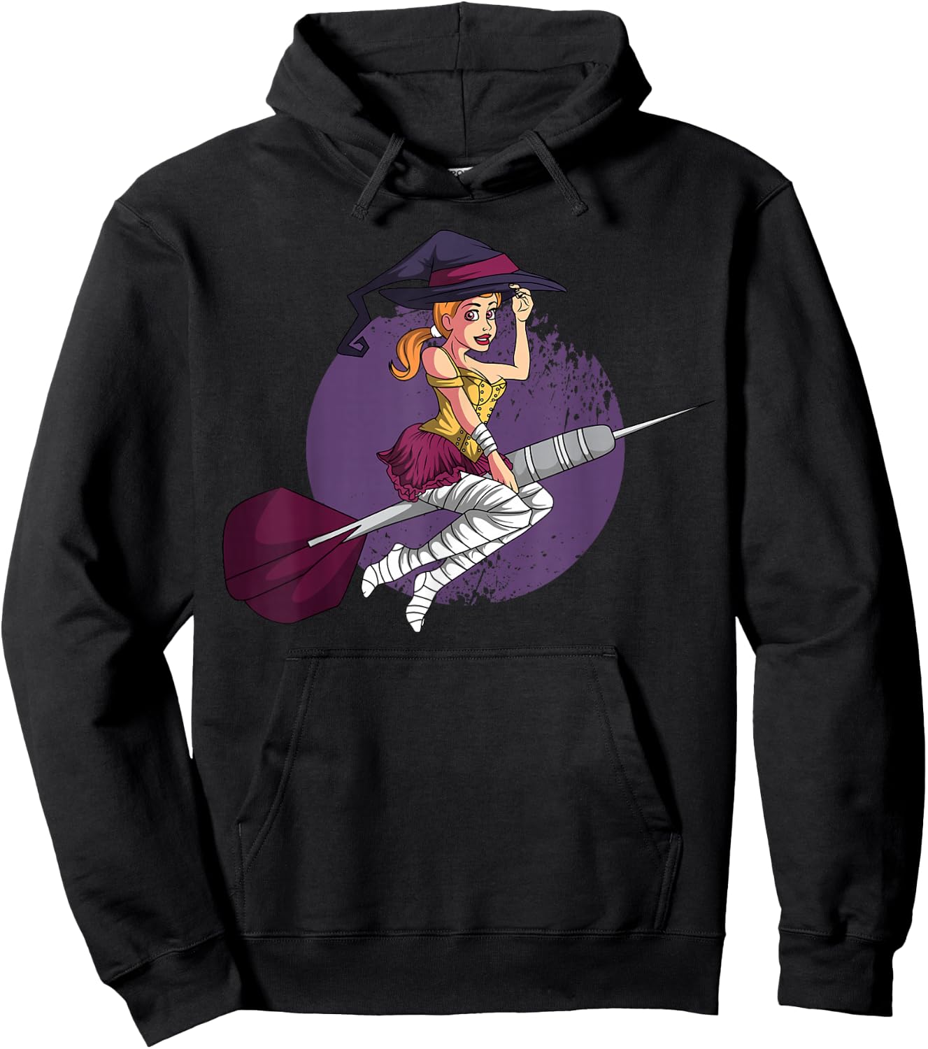 Halloween Darts Hexe Dartist All Hallows' Day Vollmond Hoodie - Hoodie | Black