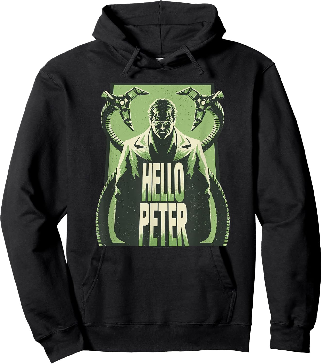 Marvel Spider-Man No Way Home Doctor Octopus Silhouette Hoodie - Hoodie | Black