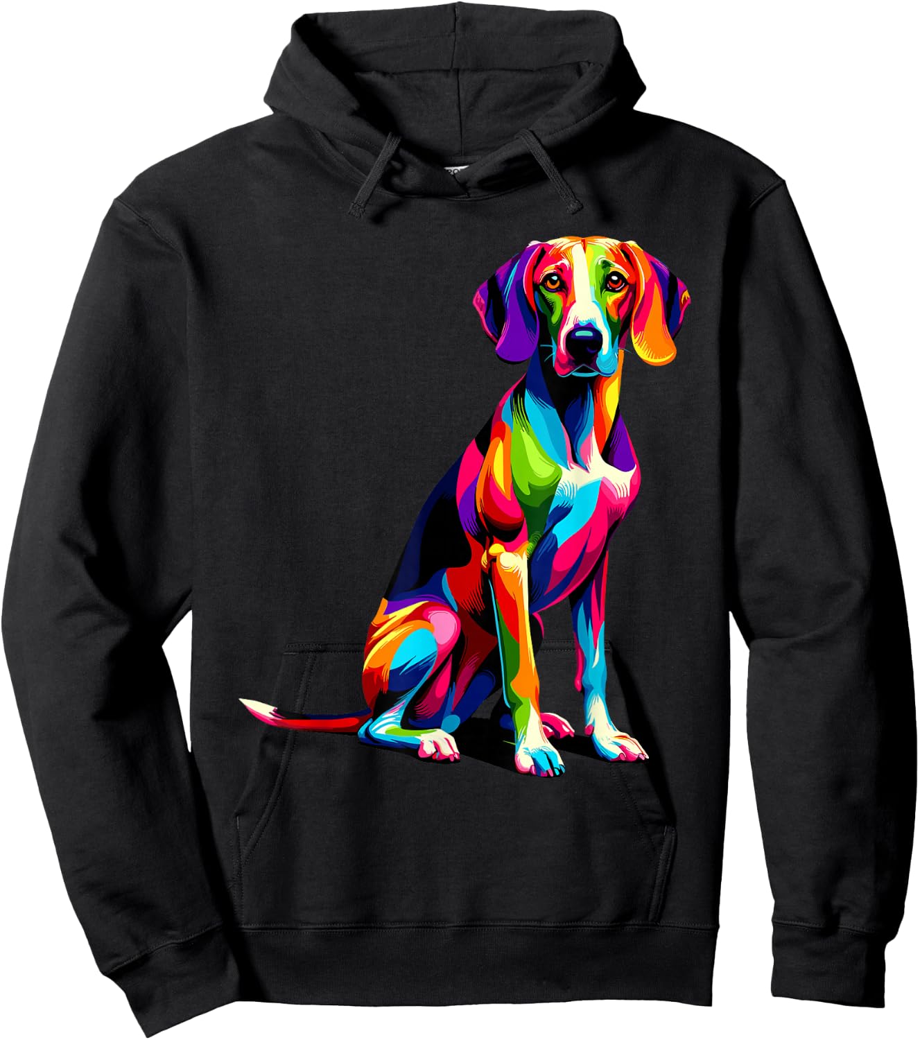 Colorful Pop Art American Foxhound Foxhounds Hoodie - Hoodie | Black