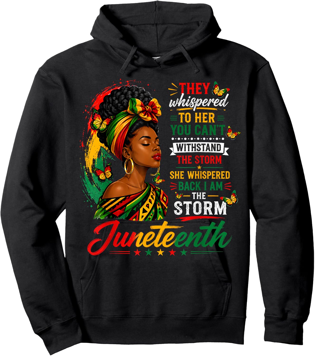 Juneteenth Shirts Women I'm The Storm Black History Hoodie - Hoodie | Black