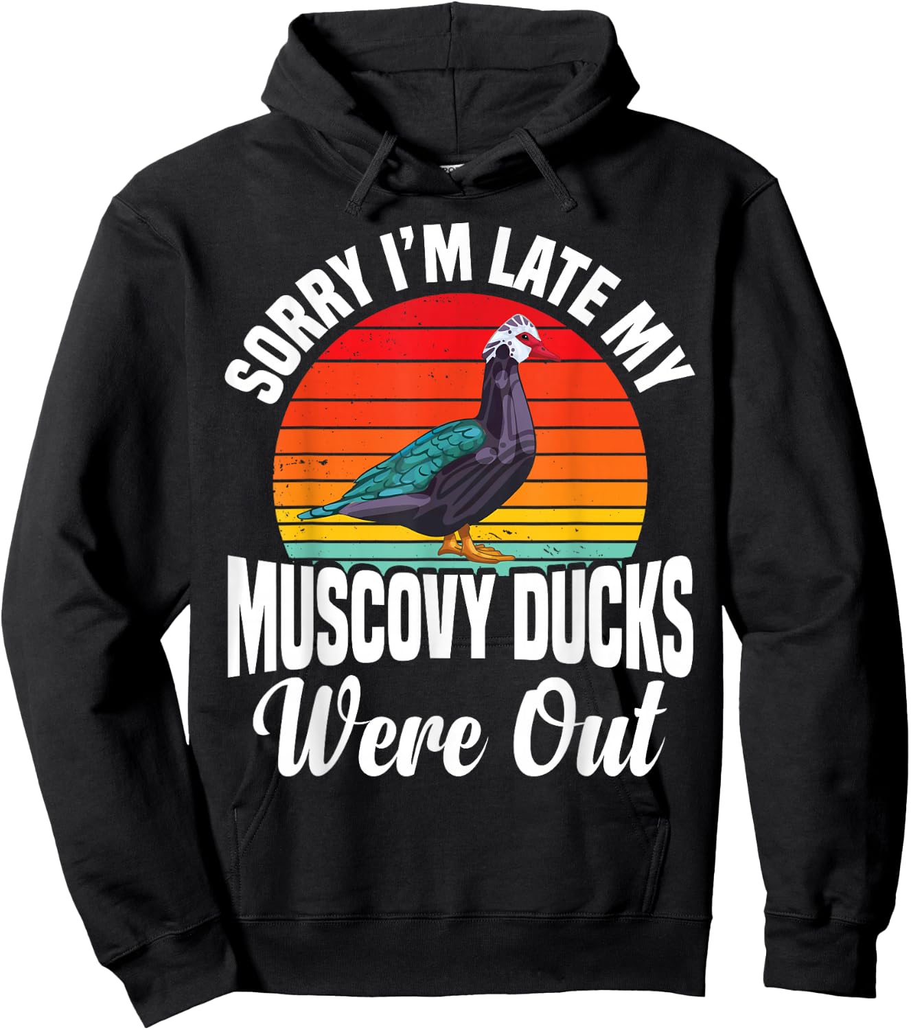 Muscovy Duck Dad Muscovy Duck Food Costume Muscovy Ducks Hoodie - Hoodie | Black
