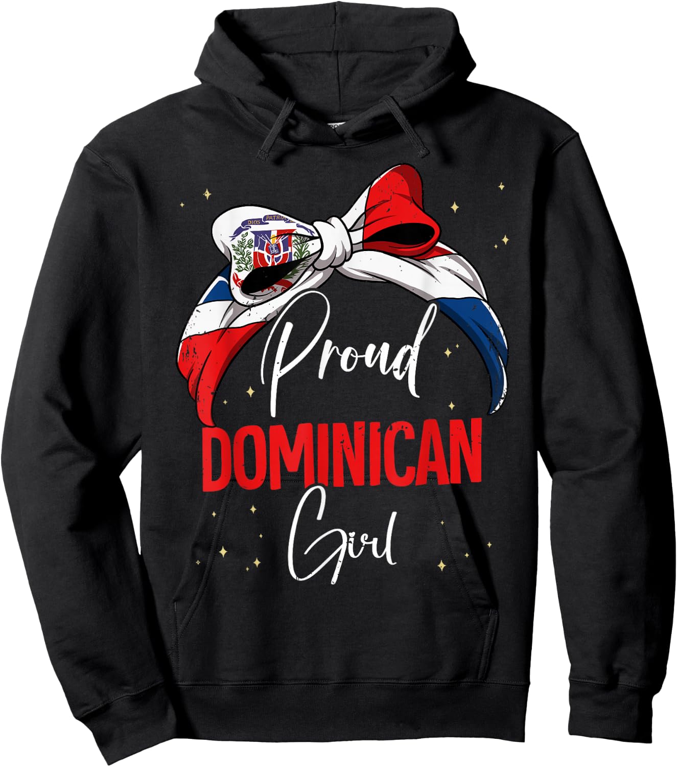 Proud Dominican Girl Dominican Republic Hoodie - Hoodie | Black