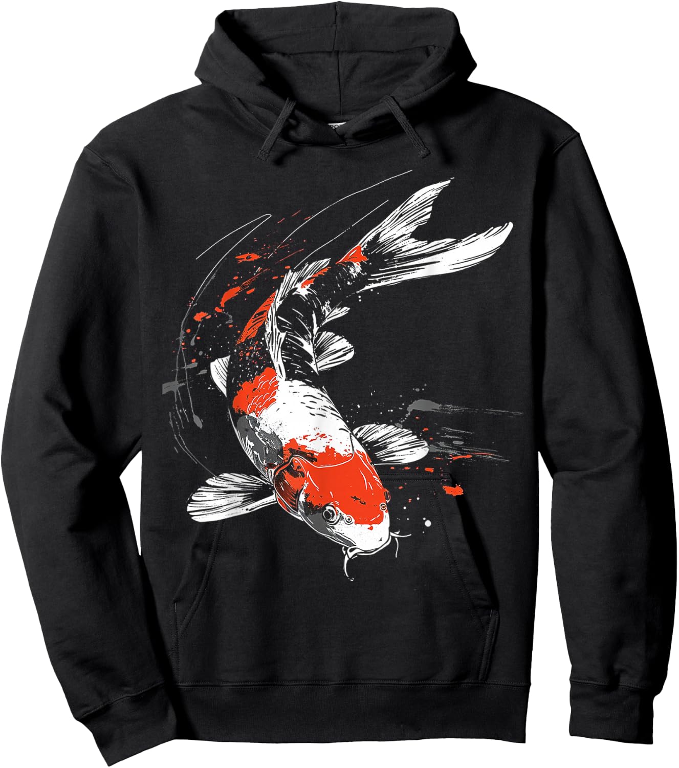 Koi Fisch Tier Grafik Kunst Koi Fisch Hoodie - Hoodie | Black