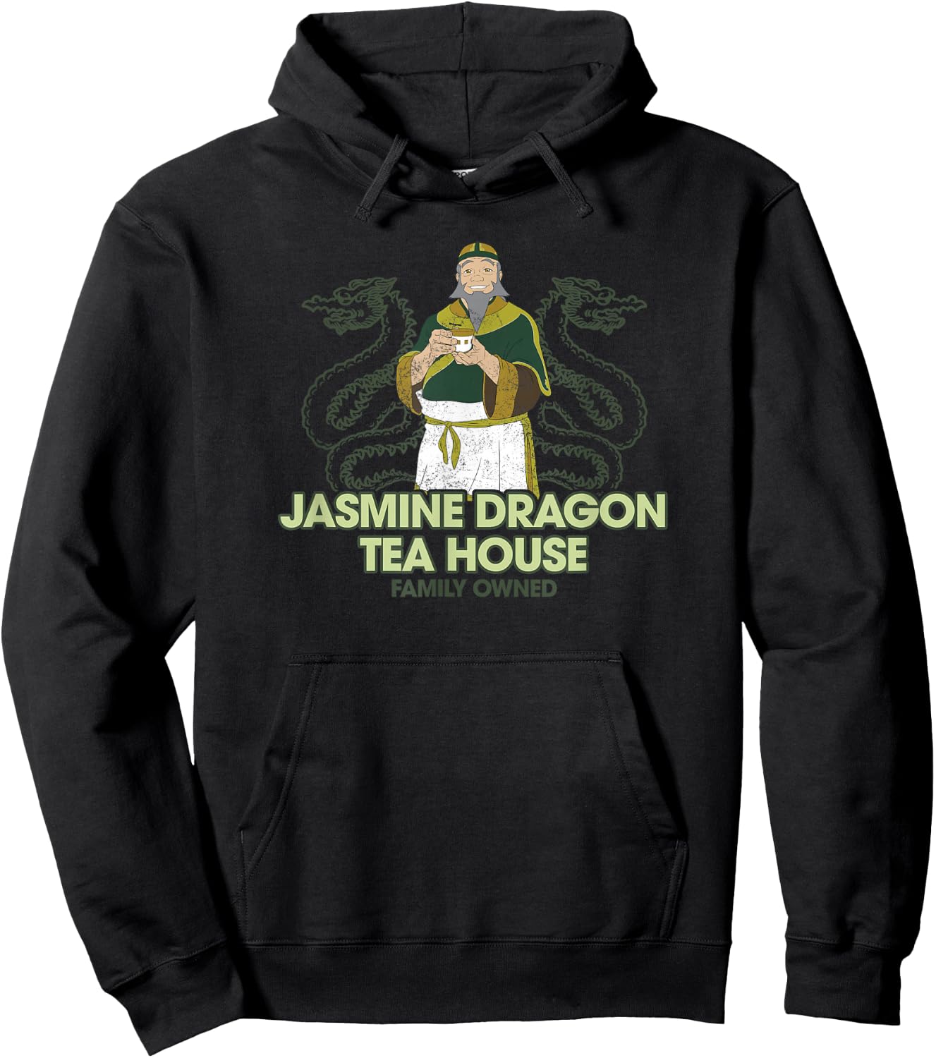 Avatar: The Last Airbender Jasmine Dragon Tea House Portrait Hoodie - Hoodie | Black