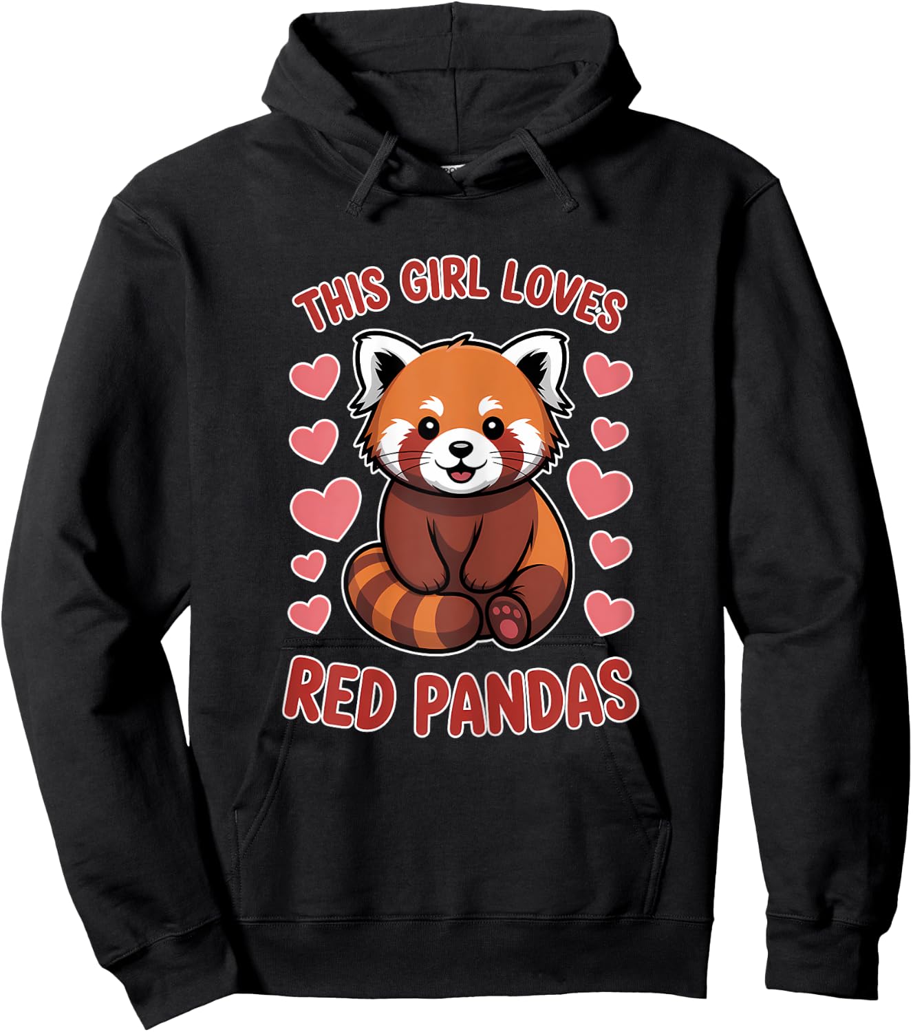 Red Pandas Funny Red Panda Hoodie - Hoodie | Black