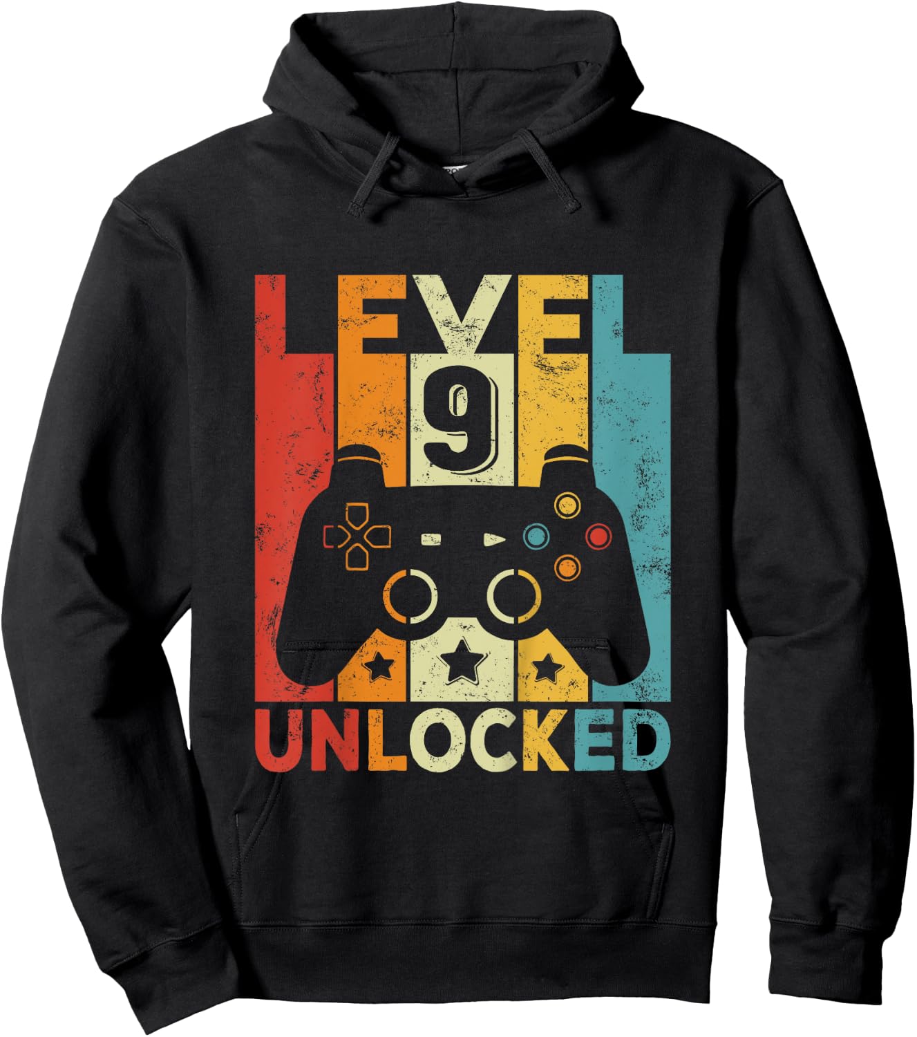 Enfant 9 Anniversaire Garçon Fille 9 Ans Jeu Manette Gamer Hoodie - Hoodie | Black