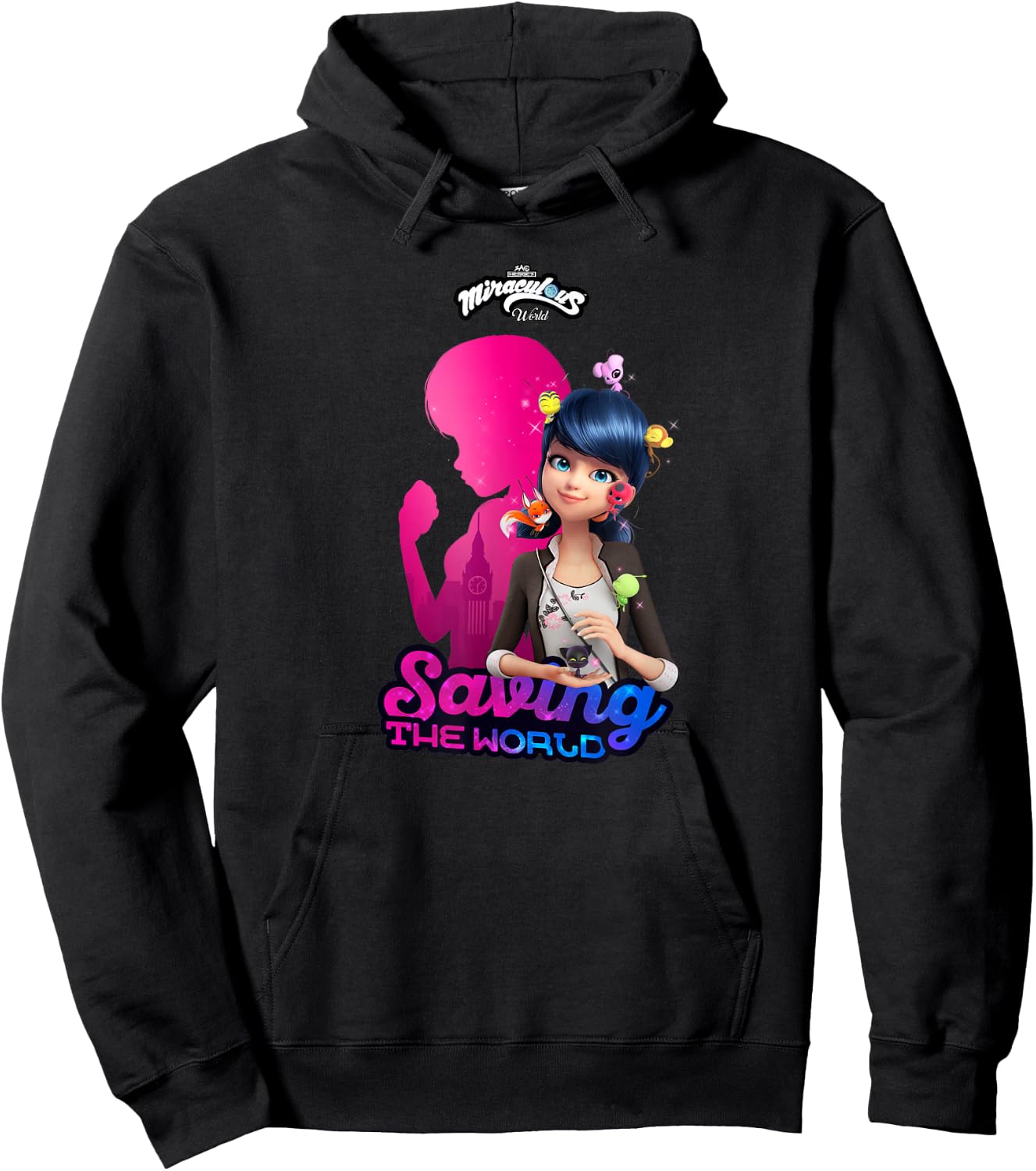 Miraculous Ladybug London Chronobug Saving The world Hoodie - Hoodie | Black