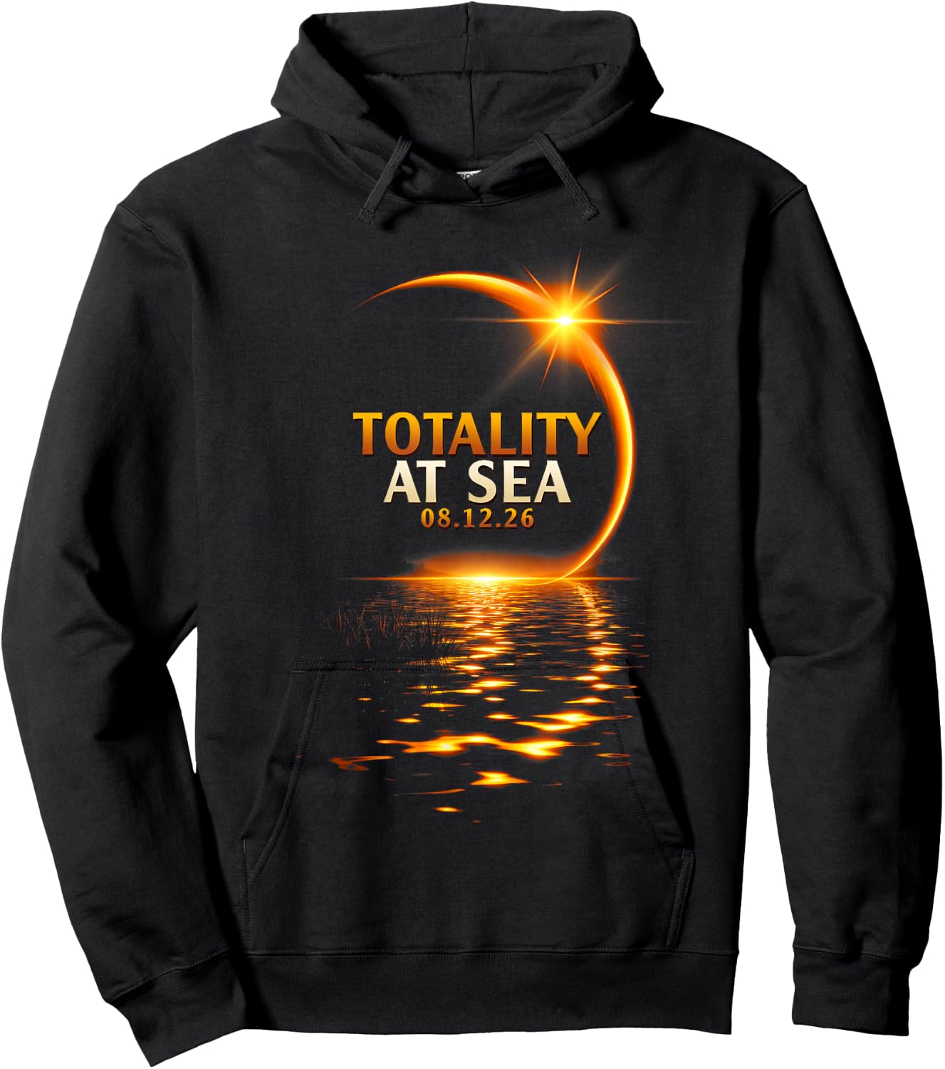 Total Solar Eclipse Cruise 2026 Totality At Sea Sky Watcher Hoodie - Hoodie | Black