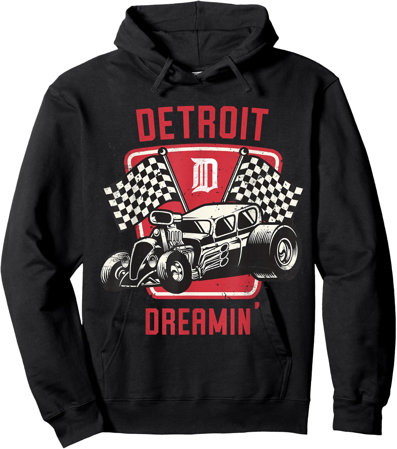 Detroit Dreamin' - Michigan Woodward Cruise Gift Hoodie - Hoodie | Black