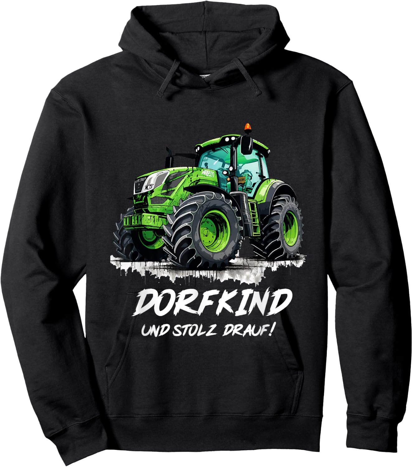 Dorfkind Traktor Design Landwirt & Bauern Trecker Geschenk Hoodie - Hoodie | Black