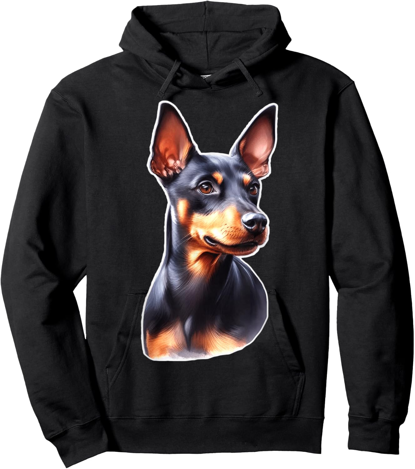 Urban Empyre Manchester Terrier Dog , Black, Small, -Adults/Kids, Short Sleeve Hoodie - Hoodie | Black