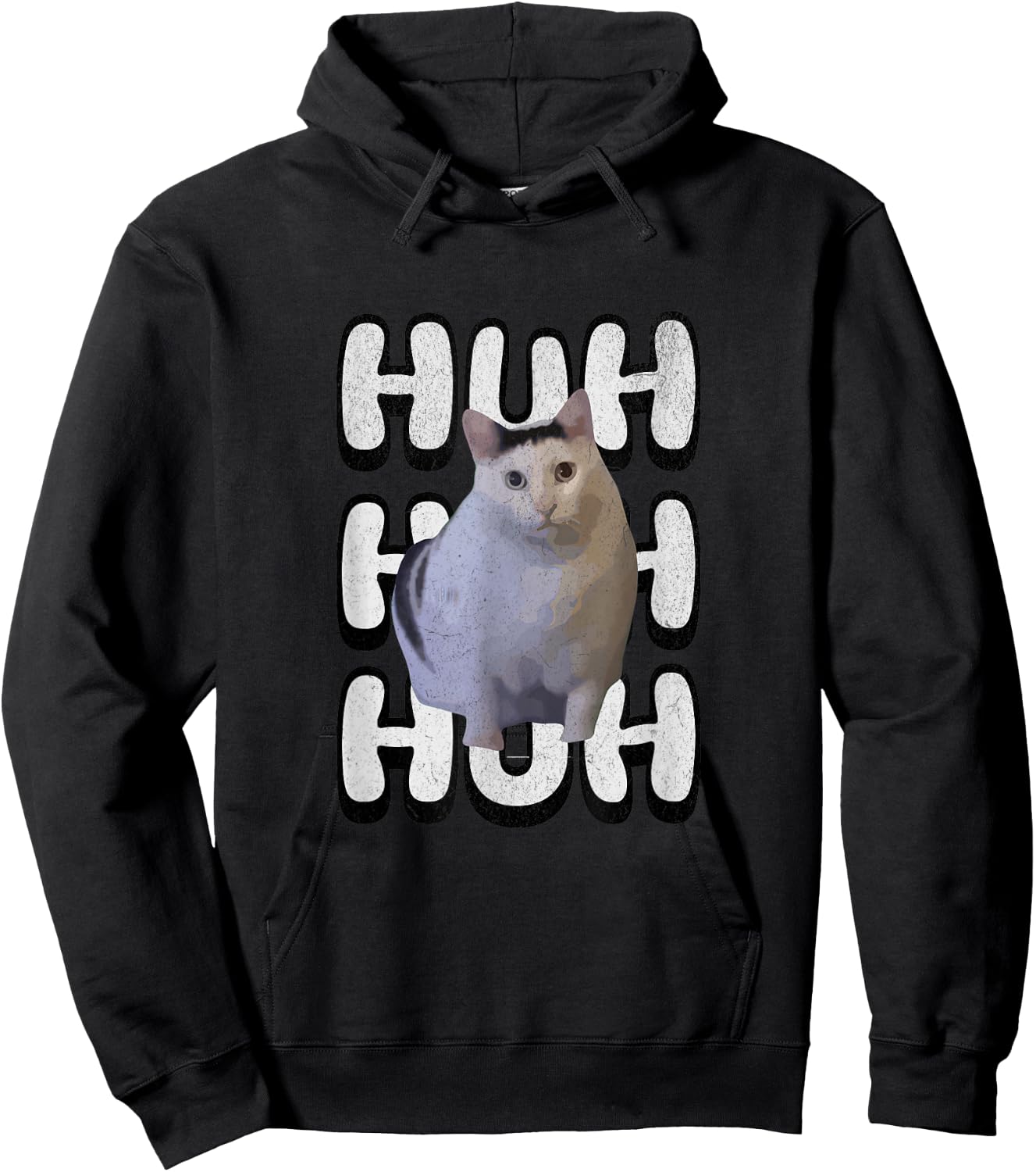 Huh! Cat Meme, beliebtes Internet Meme Cat Day Weihnachten Hoodie - Hoodie | Black