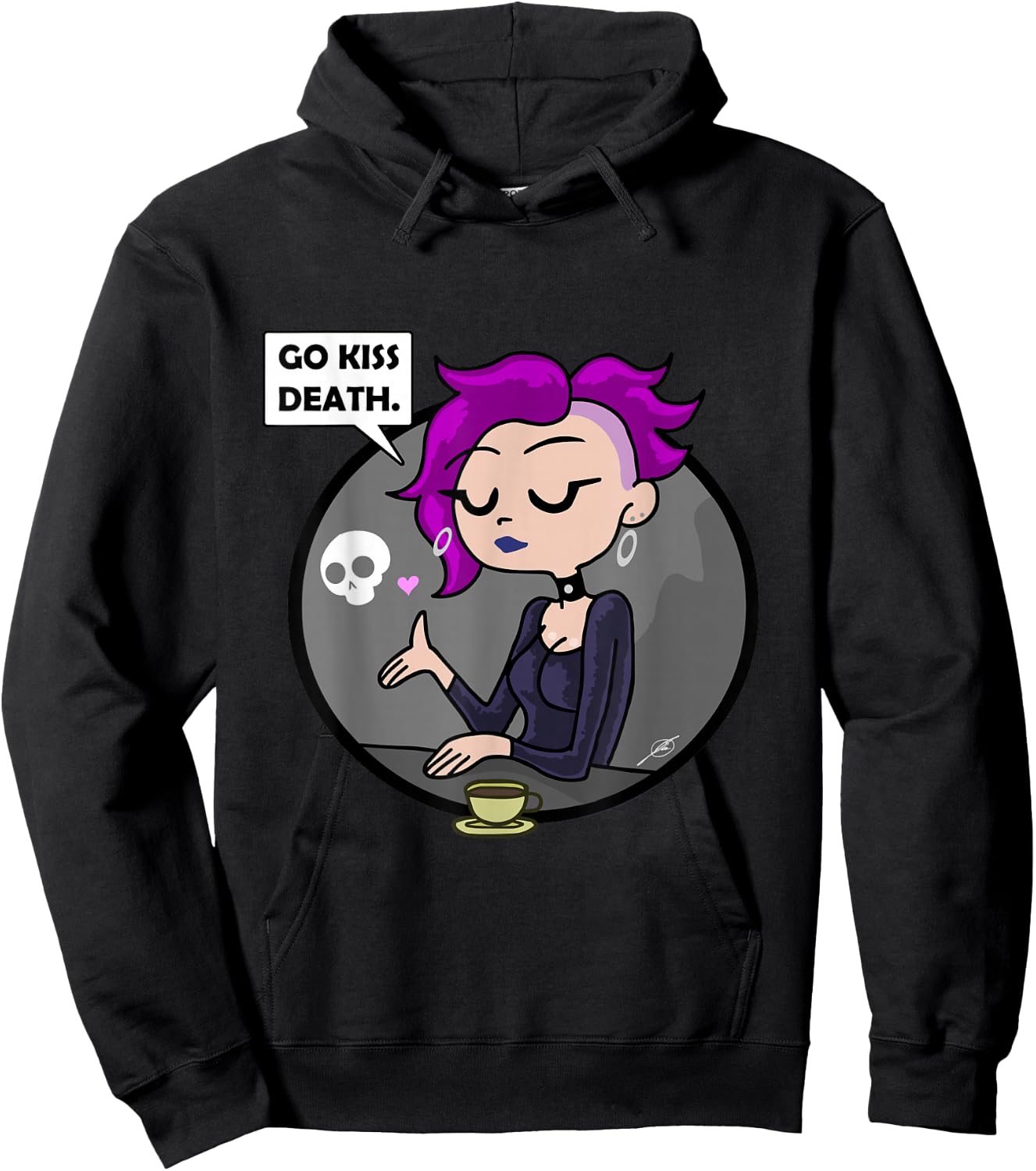 Go Kiss Death : Germaine (Foamy The Squirrel) Hoodie - Hoodie | Black
