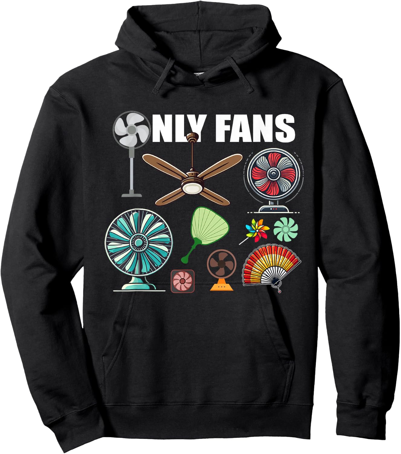 Only Fans Humour , Black, S Hoodie - Hoodie | Black