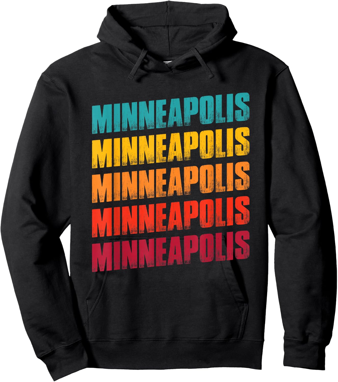 Minneapolis Minnesota Souvenir - Retro Vintage Minneapolis Hoodie - Hoodie | Black
