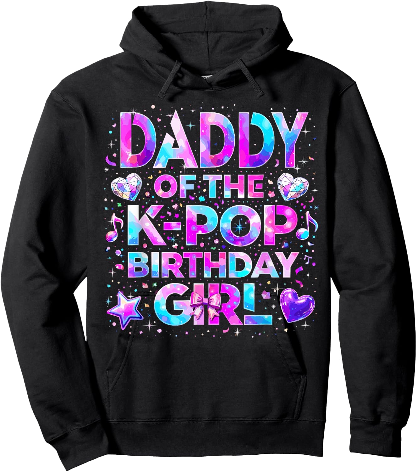 Daddy of The K-Pop Birthday Girls Korean Music Hoodie - Hoodie | Black