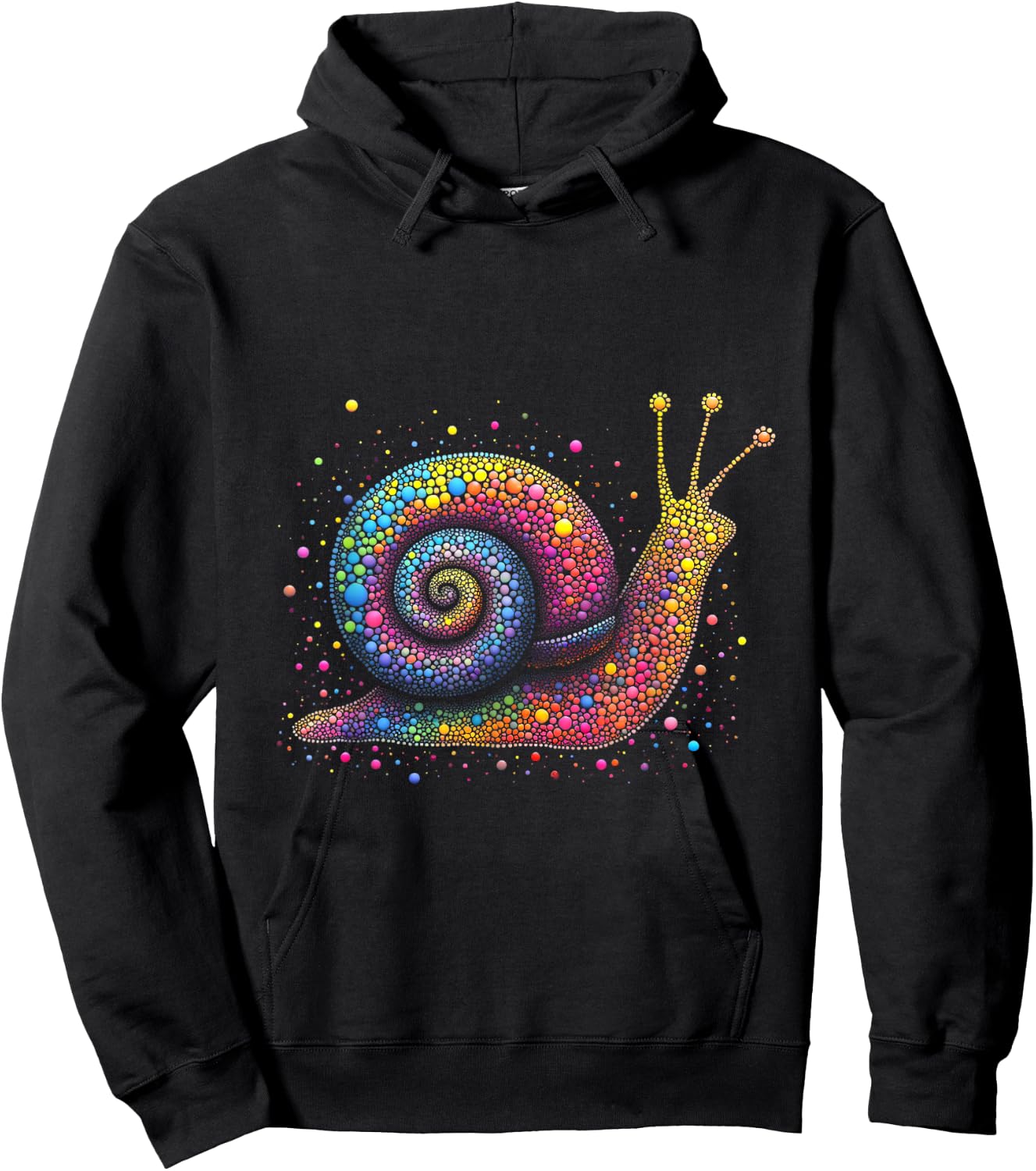 Colorful snail motif Hoodie - Hoodie | Black