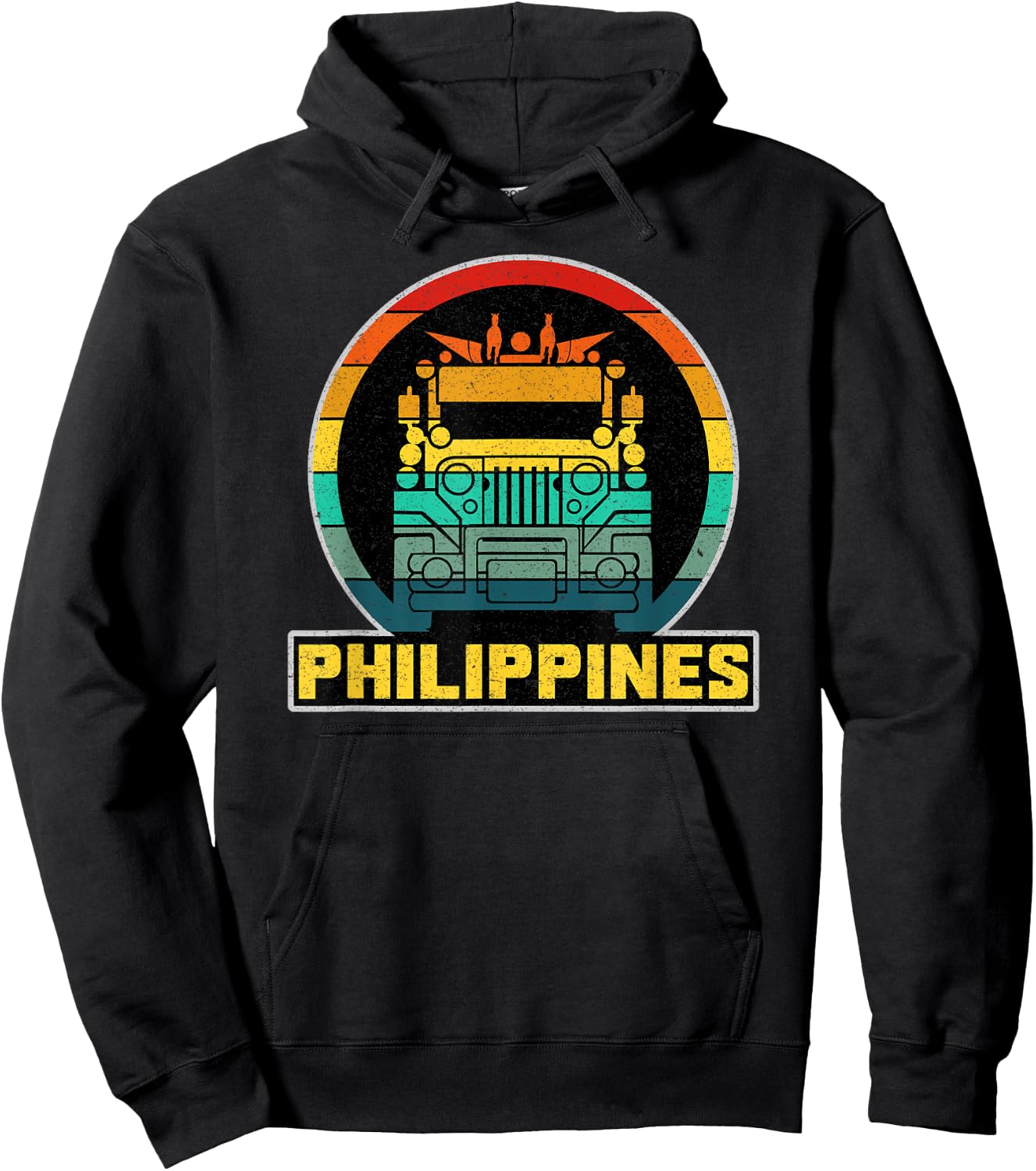 Philippine Filipino Jeepney Creative Pride King Of The Road Hoodie - Hoodie | Black