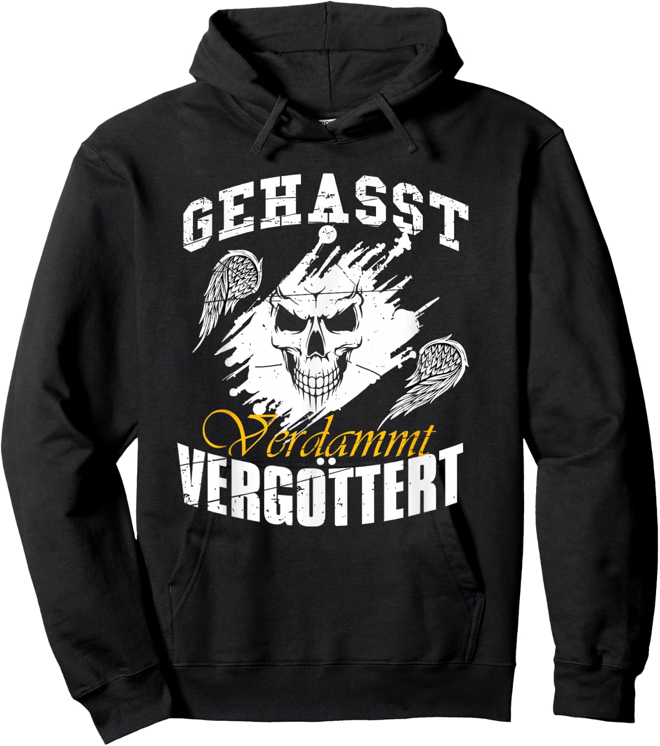 Geasst, Verdammt, Vergöttert , black Hoodie - Hoodie | Black