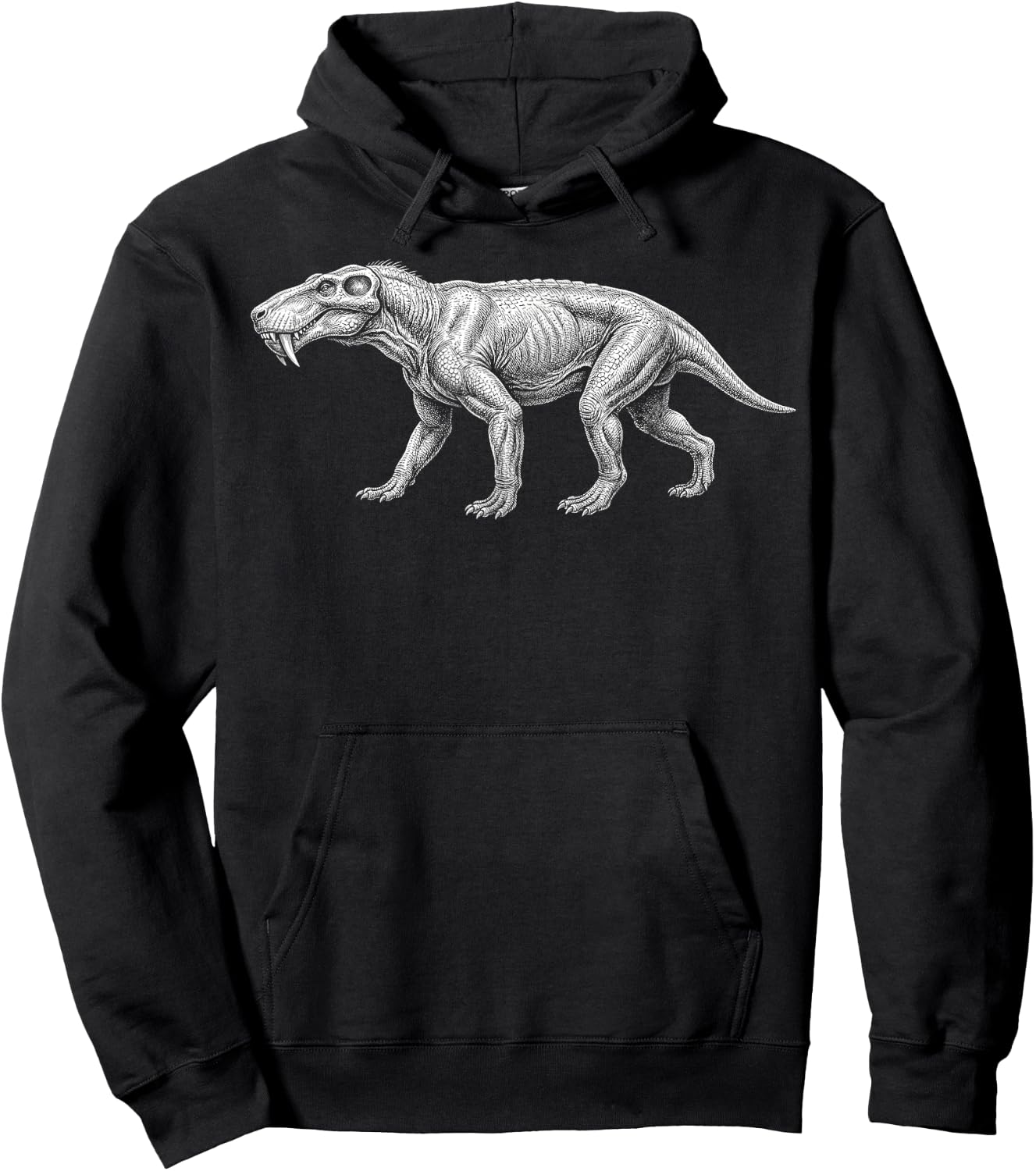 Gorgonopsid Permian Predator Synapsid Prehistoric Animal Hoodie - Hoodie | Black