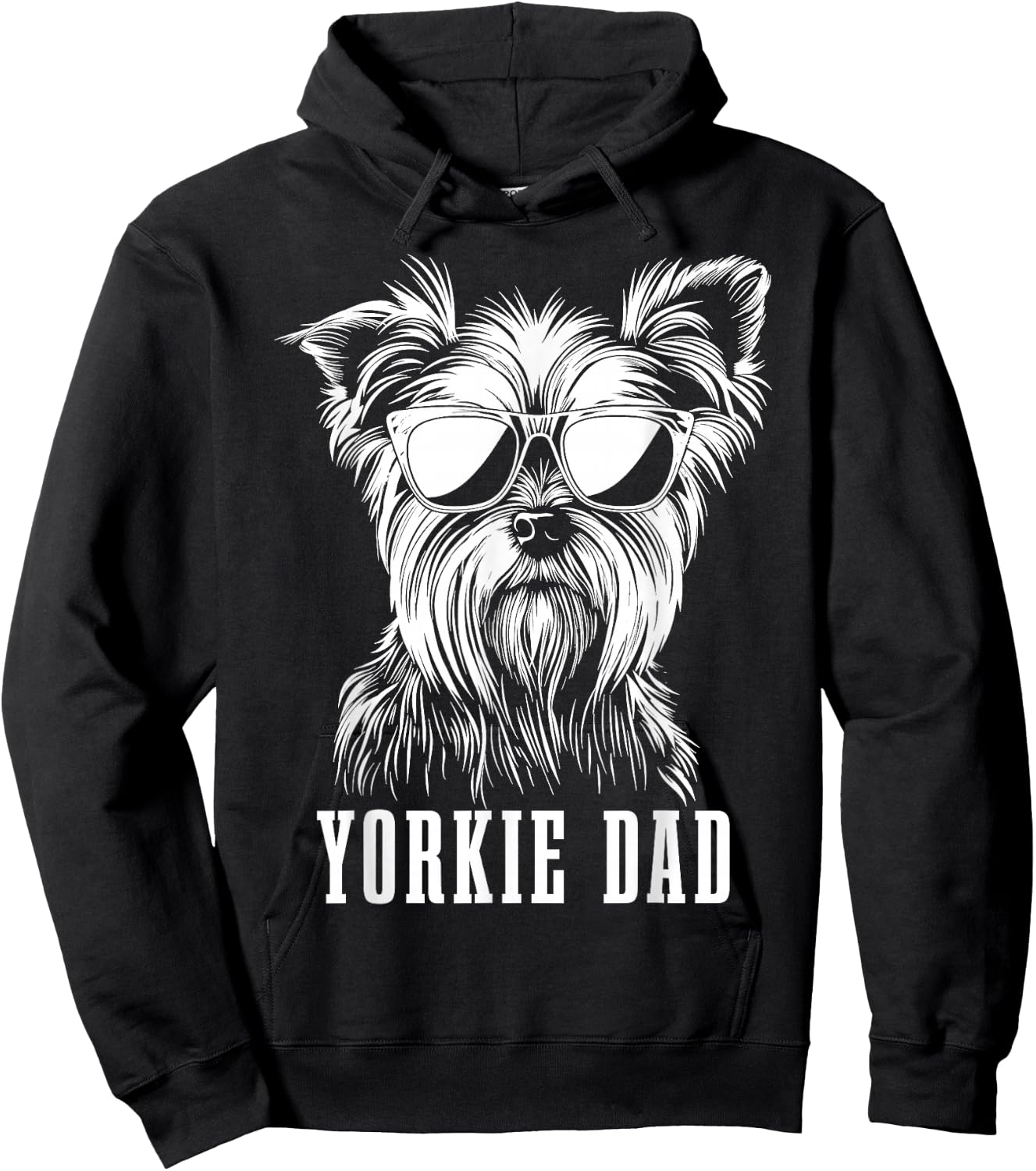 Yorkie Dad Lustiger Hund Yorkshire Terrier Hoodie - Hoodie | Black