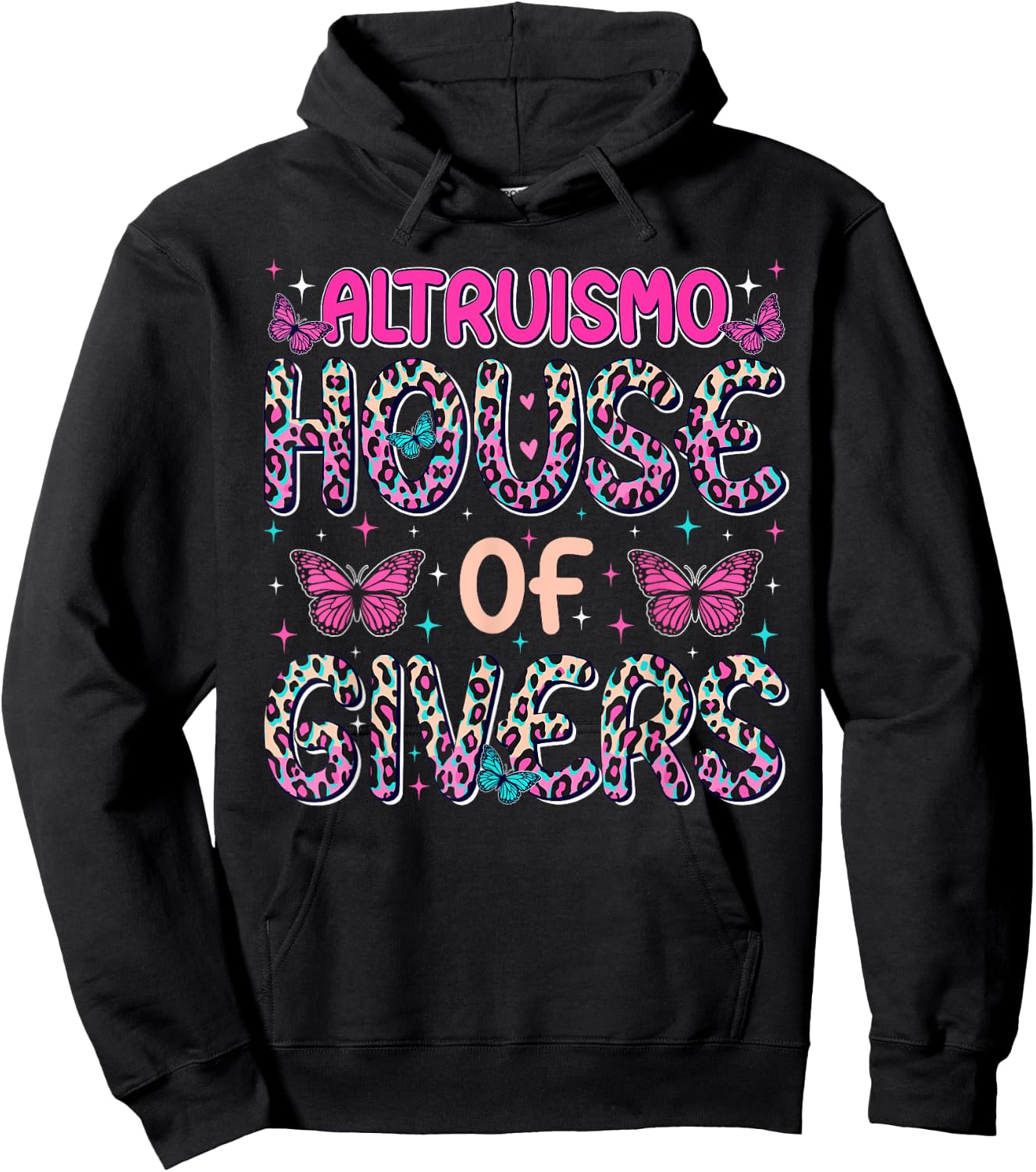 Altruismo House of Givers, Funny RCA Givers School Spirit Hoodie - Hoodie | Black