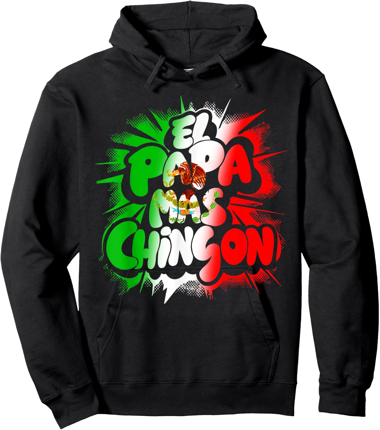 Fathers Day El Papa Mas Chingon Hoodie - Hoodie | Black