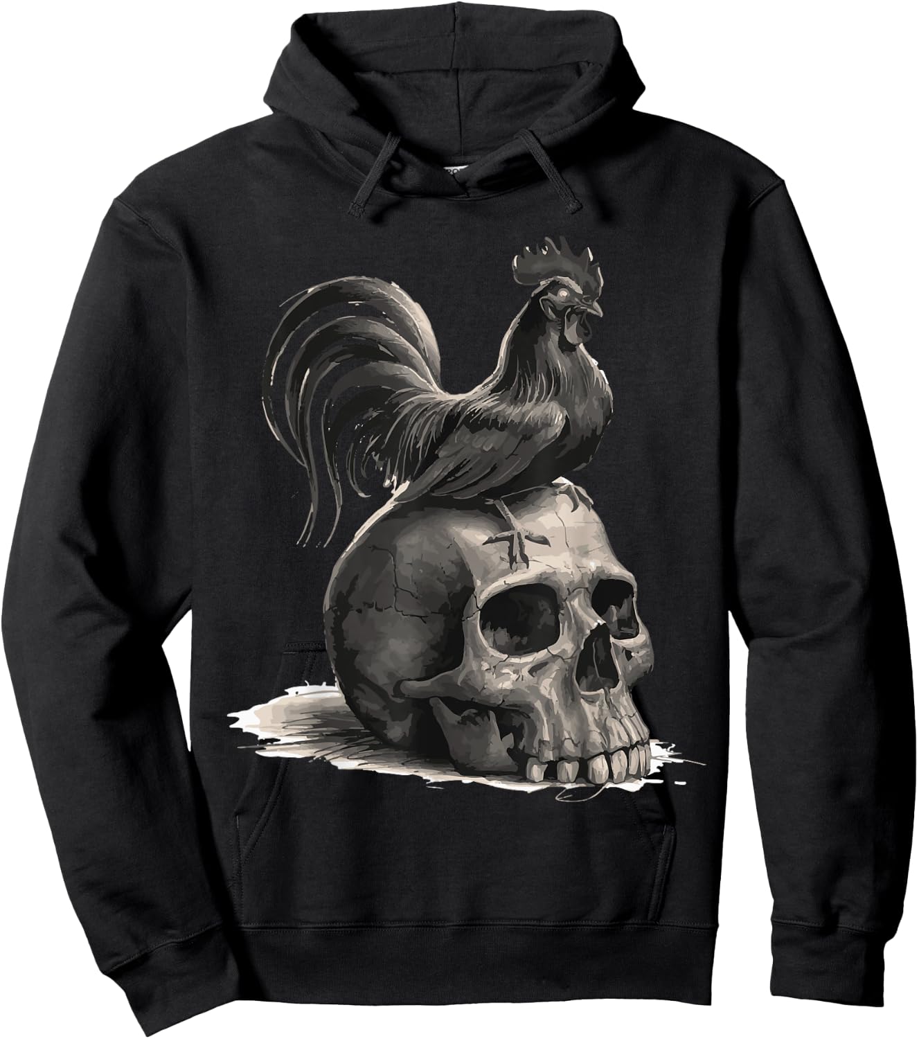 Rooster Halloween Hen Farmers Men Women Scary Rooster Lover Hoodie - Hoodie | Black
