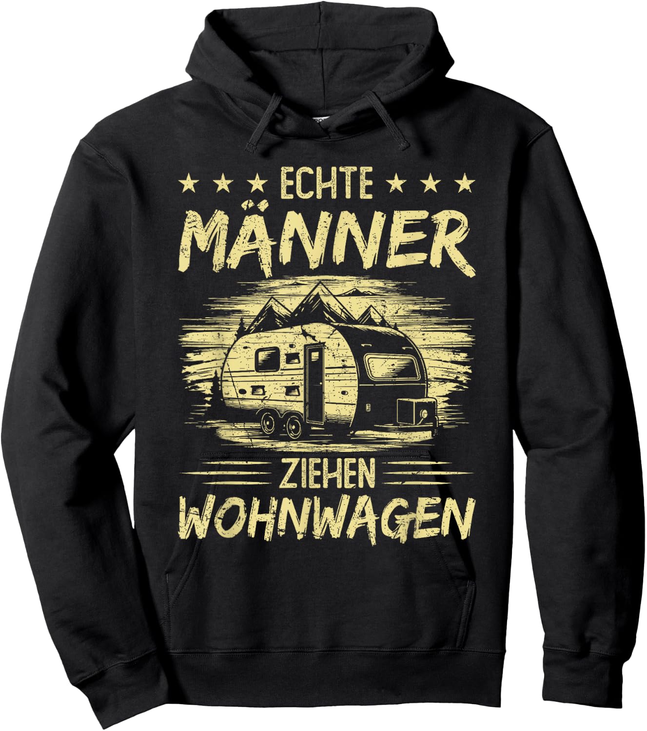 Caravan Saying Men's Camping Camper , black Hoodie - Hoodie | Black