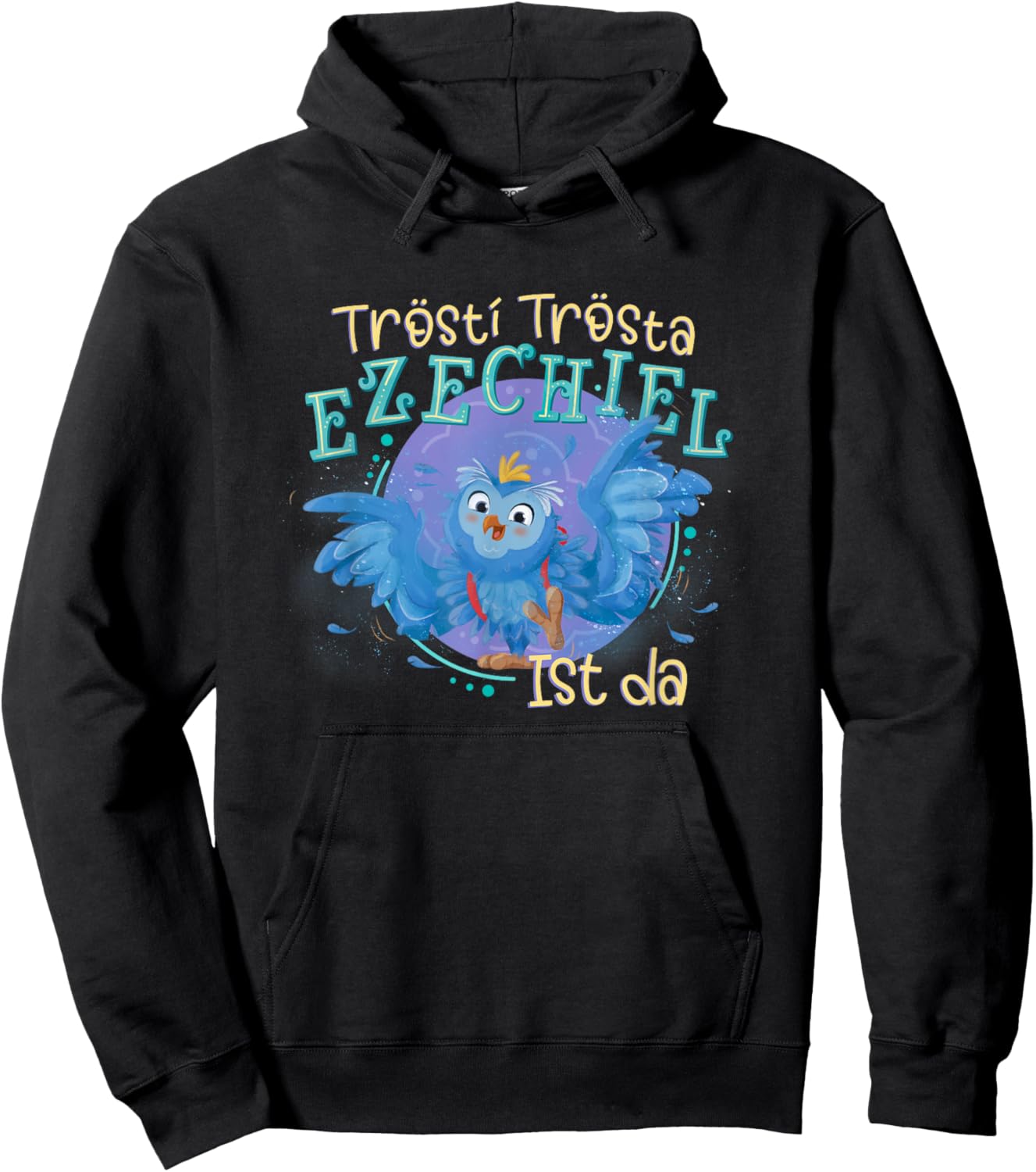 Elea Eluanda - Ezechiel , blue Hoodie - Hoodie | Black